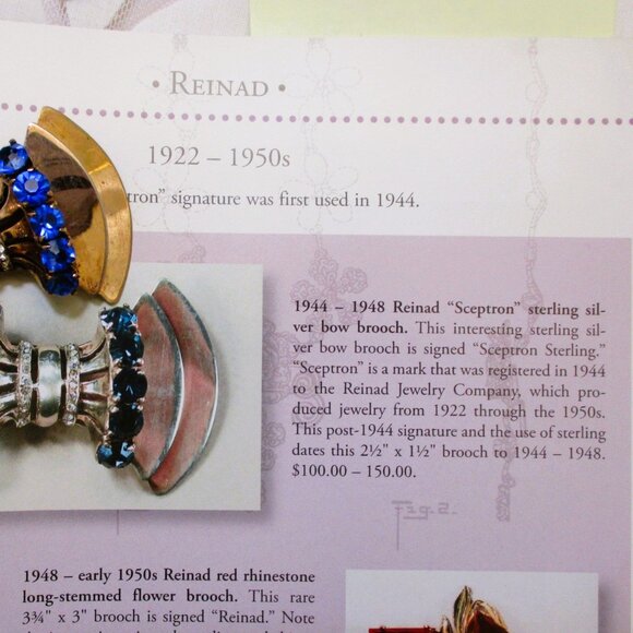 SCEPTRON Reinad Sterling Vermeil Book Piece Brooch ~ RARE Designer Brooch - Picture 8 of 16